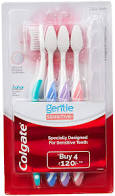 Colgate Gentle Sensitive (Ultra Soft) Toothbrush Buy 4 (4N)